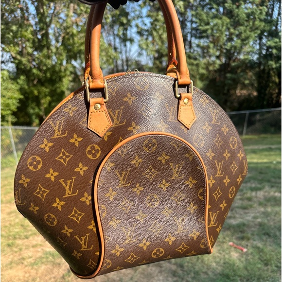 Louis Vuitton Ellipse MM Handbag w/ COA MI0958 Monogram Canvas Preloved - Picture 4 of 13